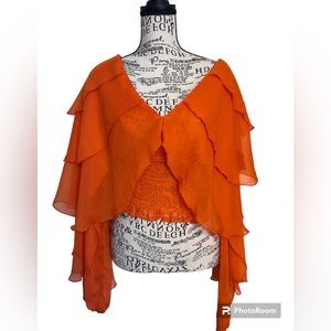 Live 4 Truth Orange blouse Size Medium